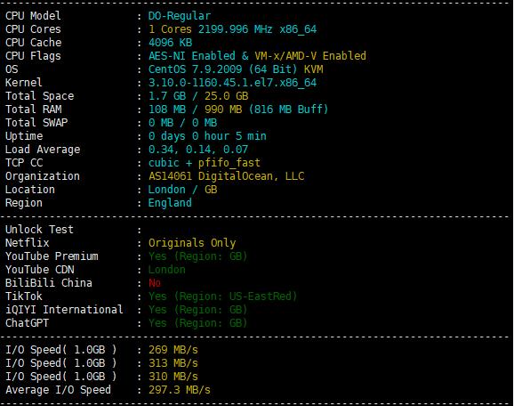 Performance Comparison of DigitalOcean, LightNode, and SurferCloud's Lowest Configuration VPS Plans in London, UK