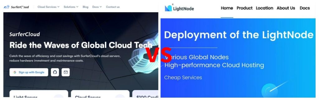 SurferCloud vs. LightNode: Which VPS provider has the best cost-performance ratio?