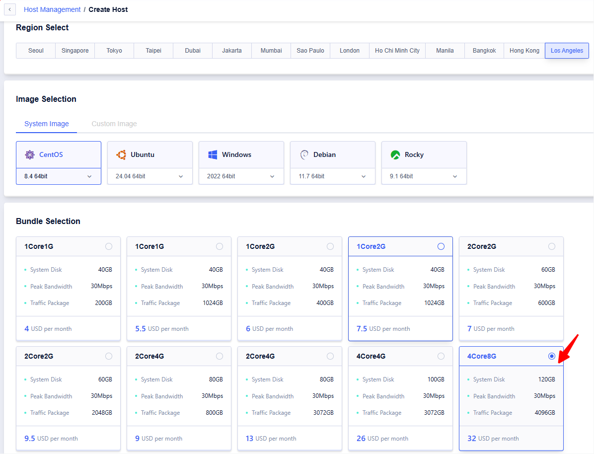 SurferCloud vs. LightNode VPS: 4TB traffic/120GB Disk/4core8GB RAM