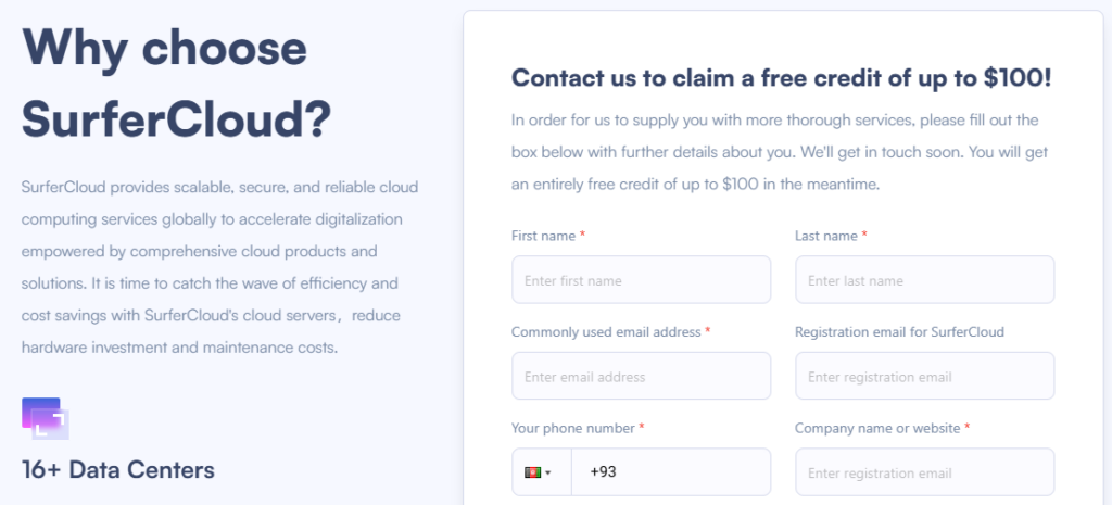 SurferCloud: Get Up to $100 for New Users, Lightweight Cloud VPS Starting at $1/Month, Cloud Servers as Low as $5.9/Month, Windows System Available, USDT Payment Accepted