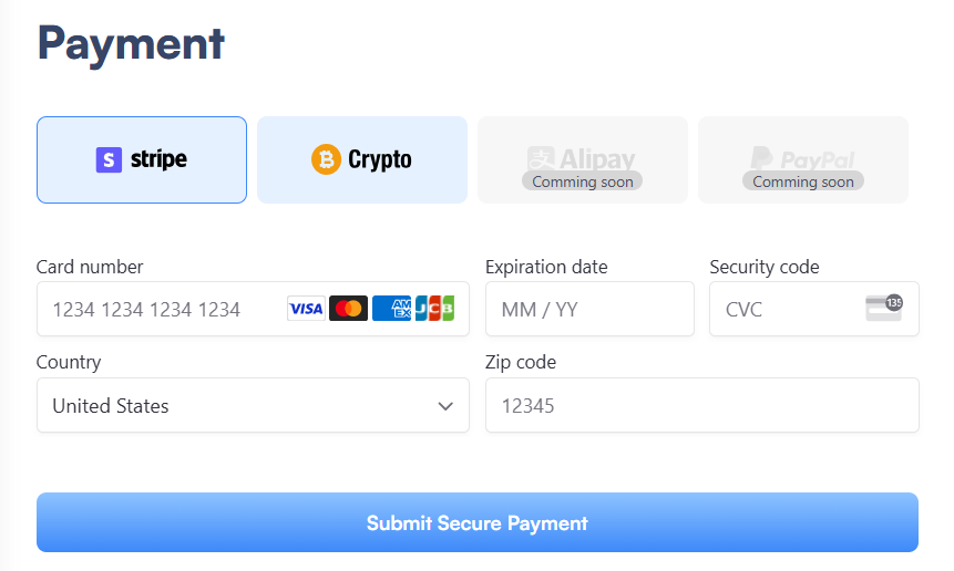 Usage Scenarios for Different Payment Methods on SurferCloud