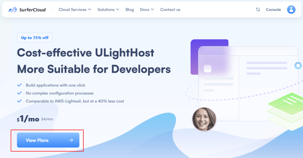 Step-by-Step Guide: Buy SurferCloud ULightHost VPS for $1 in 1st Mo.