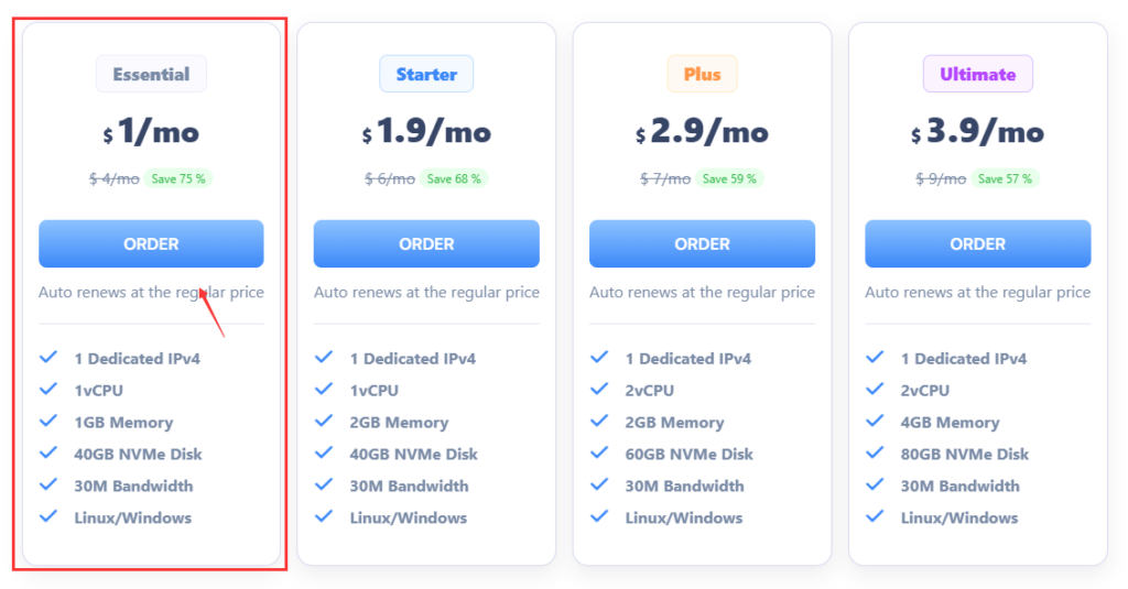 Step-by-Step Guide: Buy SurferCloud ULightHost VPS for $1 in 1st Mo.