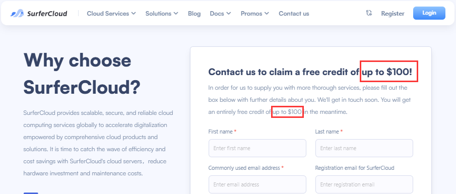 Understanding SurferCloud’s Free Credit Policy: Up to $100 in Free Credits